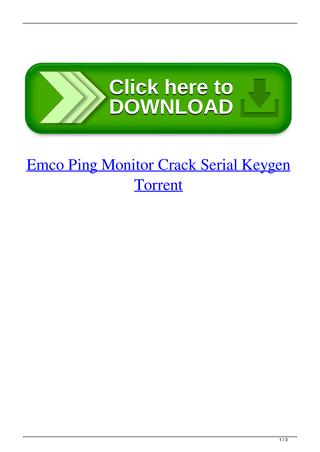 emco ping monitor crack serial keygen torrent